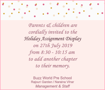 Invitation to the Holiday Assignment display